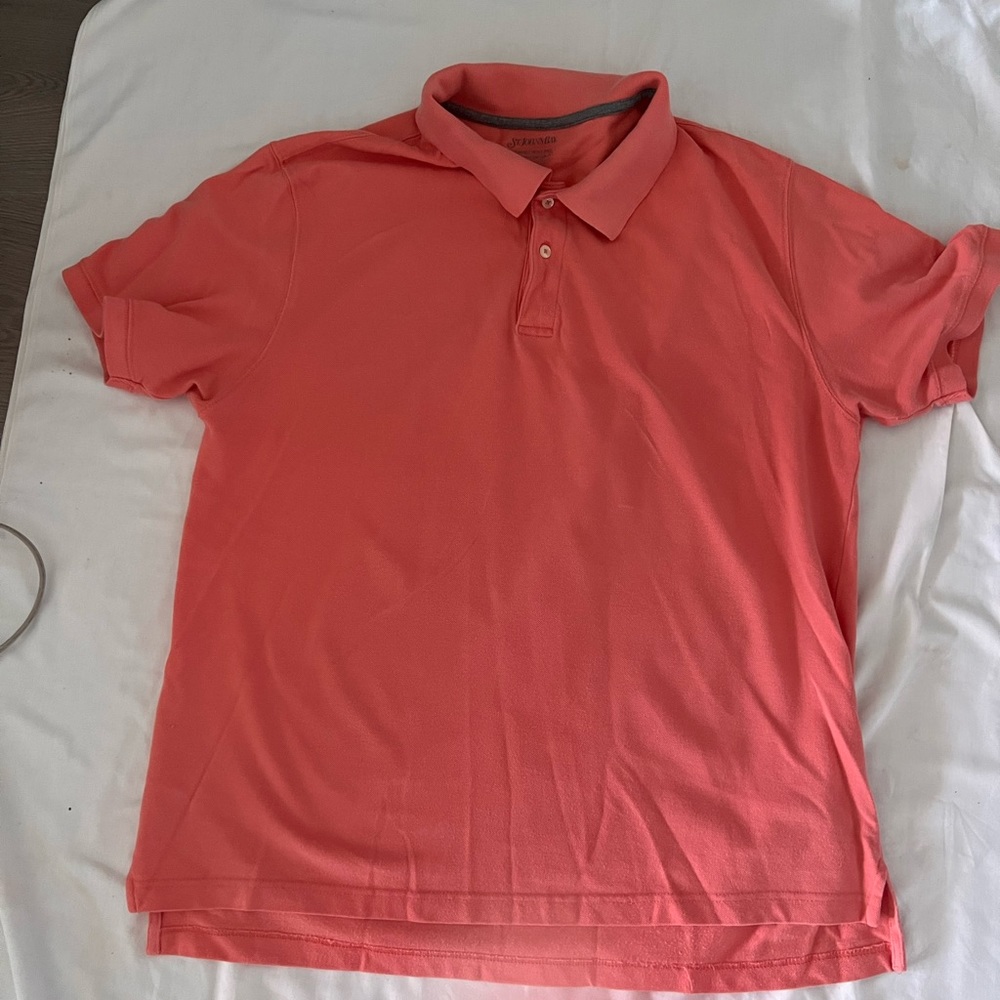 ST. JOHNS BAY CORAL HERITAGE PIQUE POLO SHIRT